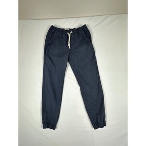 Marine Layer Joggers Men Slim Fit Drawstring Elastic Waist Navy Blue Medium